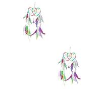 Abaodam 2piezas Atrapa Sueños Corazón De Decoración De Pared Para San Valentín Original Para Crear Un Romántico El Hogar