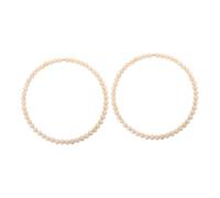 Abaodam 2piezas Atrapasueños Decorativo Aro De Acero Inoxidable Cuentas De Madera Para Entradas De Estilo Rústico Moderno y Dormitorios Bohemios Guirnalda Decorativa De Cuentas