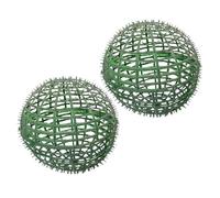 Abaodam 2piezas Bola De Topiario De Plástico Soporte Decorativo para Flores Artificiales para Bodas y Jardines Marco De Césped Estable