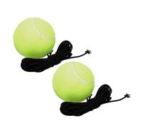 Abaodam 2Piezas Bolas de Tenis de Práctica de Alta Elasticidad para Entrenamiento Interior y Exterior para Mascotas Material Duradero y Resistente al Desgaste