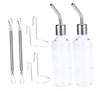 Abaodam 2piezas Botella para Beber para Conejos Dispensador De Agua para Hámster Bebedero Colgante para Hámster Bebedero De Conejo Resistente Al Adecuado para Chinchillas y Cobayos
