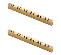 Abaodam 2piezas Cejuela De Latón Para Guitarra De Cuerdas Repuesto De Tuerca Ranurada Para Instrumentos De Cuerda Fácil Instalación y Sonido Mejorado