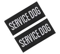 Abaodam 2piezas Cinta Adhesiva Espalda del Perro Parches Bordados Cómodo Material De Poliéster Adapta Perros Pequeños y Grandes para Entrenamiento Paseos y Viajes