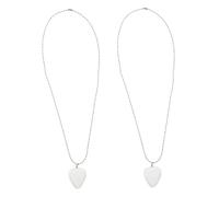 Abaodam 2piezas Collar de Púa de Guitarra Transparente Caja de Almacenamiento Colgante de Púas para Guitarristas Eléctricos y Acústicos Joyería Musical para Guardar