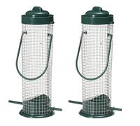 Abaodam 2piezas Comedero para Pájaros De Plástico Alimentador Colgante para Jardín Decoración Exterior Resistente y Ecológica