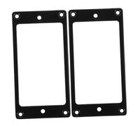 Abaodam 2piezas Cubiertas De Metal Para Pickups De Guitarra Eléctrica Anillos De Montaje Humbucker Marco De Reemplazo De Doble Bobina Para Accesorios De Guitarra