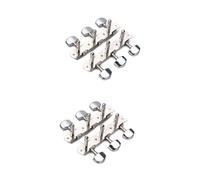 Abaodam 2piezas Cuerdas De Guitarra Acústica Afinadores Con Botón Cuadrado Metálico a Cabezas De Máquinas De Guitarra Para Preciso