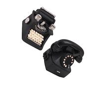 Abaodam 2piezas Decoración de Escritorio Teléfono de Máquina de Escribir Retro Adorno de Mesa Vintage Hogar Sala de Estar y Oficina