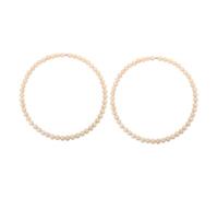 Abaodam 2piezas Decorativo Anillo De Acero Inoxidable y Cuentas De Madera Bohemia Para Dormitorios y Entradas De De