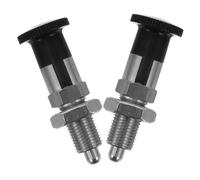 Abaodam 2piezas Émbolo de Acero Inoxidable con Giro Autoenclavante Plunger con Botón de Retorno Resorte para Fijación Precisa Maquinaria Industrial y Sistemas Automatizados