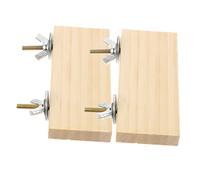 Abaodam 2piezas Estación De Mascotas Rectangulares De Madera para Soporte Interesante para Pájaros y Periquitos Cama para Pájaros Jaulas