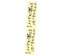 Abaodam 2piezas Guitar Sticker Decals Fretboard Inlay Carved Stickers Para Diseño De Flores Elegantes y Hierbas De Aplicar y Retirar Reutilizables y