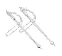 Abaodam 2piezas Herramienta De Lectura Pointer Metal Para Biblia Judía Accesorio De Lectura Preciso Para Bar Mitzvah Bodas y Religiosos