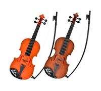 Abaodam 2piezas Juguete De Violín Realista para Niño Niña Instrumento Musical para Principiantes Educación Musical Temprana Mejora De Habilidades Musicales Profundidad Tierra