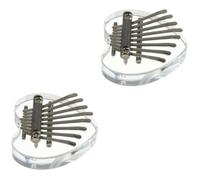 Abaodam 2piezas Kalimba Mini De Teclas Piano Pulgar Portátil Para Principiantes y Adultos Musical y Instrumento Para Relajación y Entretenimiento