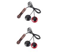 Abaodam 2piezas Micrófono Piezoeléctrico Pickup Para Mandolina Con Sensor y Jack De Amplificación Para Guitarras Violines