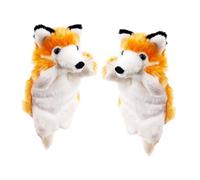 Abaodam 2piezas Muñecos Dedo De De Peluche Suave De Juguetes Interactivos para Niño Niña Títeres De Mano para Cuentacuentos rol Diseño Robusto y Material Acogedor