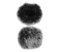 Abaodam 2piezas Paravientos de Micrófono Peludos Funda de Accesorios para Micrófonos Protector Antivientos para Exteriores para Uso Solapa