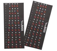 Abaodam 2piezas Pegatinas Para Diapasón De Guitarra Guía De Dedos Calcomanías Para Notas Impresión Nítida