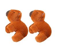 Abaodam 2piezas Pulsera De Golpe Capybara De Peluche Suave Juguete De Agua Dulce Para Niño Niña Pulsera De Golpe Para Decoración De Fiestas y