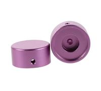 Abaodam 2piezas Tapas de Pedal de Efectos de Guitarra Cubiertas de Botón con Llave y Tornillos Hechas de Aleación de Aluminio para Usar Conciertos o Estudios de Grabación Accesorios