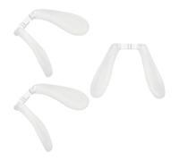 Abaodam 3 Almohadillas Nasales de Silicona Blandas en Forma de U para Gafas Infantiles Antideslizantes Doble Orificio y Tornillo de Fijación Repuesto Cómodo para Puente Nasal