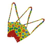 Abaodam 3 Bolsos Bandolera de de Lunares de Colores Mujeres Bolso Bandolera Tipo Cartera Ligero Gran Capacidad para Disfraces de Circo y Fiestas de Halloween