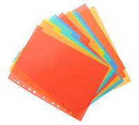Abaodam 3 Conjuntos de Separadores de Pvc para Carpetas A4 Diseño de Pestañas, Organizadores de Documentos para Oficina y Escuela, Ideales para Uso Personal y Compañeros