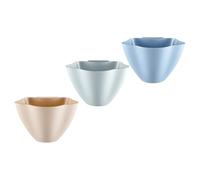 Abaodam 3 Cubos de Basura Colgantes de Plástico para Cocina, Contenedores de Clasificación de Residuos, Colores Nórdicos Azul, Rosa y Gris, Ahorro de Espacio, Organizador para Hogar