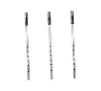 Abaodam 3 Flautas Dulces De Metal Soprano Para Niños Y Niñas Instrumento De Práctica Para Principiantes Flauta Dulce De Hojalata.