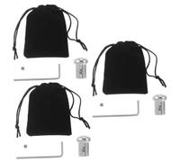 Abaodam 3 Juegos Accesorios Para Pies De Diapasón Soporte De Diapasón De Cristal Pies De Diapasón De Metal Pies De Diapasón De Pieza Del Diapasón Acero Inoxidable