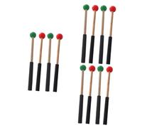 Abaodam 3 Juegos De Baquetas De Marimba Para De Lengua Mazos De Madera Y Goma Para Práctica De Percusión Para Principiantes Y Profesionales 2 Pares X 3