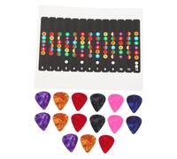 Abaodam 3 juegos de etiquetas prácticas para diapasón de guitarra para principiantes, fáciles de aplicar, quitar material para aprender notas de guitarra, técnicas de tocar, incluye aleatorio