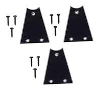 Abaodam 3 Juegos De Placas De Cubierta De Varilla De Armadura De Plástico De 3 Capas Para Agujeros De Guitarra Con Tornillos