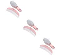 Abaodam 3 Juegos Peine Infantil Cepillo Masajeador Del Cuero Cabelludo Cepillo De Pelo De Masaje Infantil Peine De Masaje Para El Cuerpo Niño Suave Moisés Cepillo De Masaje Rosa Chica Bebé