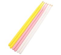 Abaodam 3 Pares de Baquetas de Arce 5A para Batería y Xilófono Colores y Mazos para Marimba y Caja de Marcha Suministros para Bateristas Adolescentes y Músicos