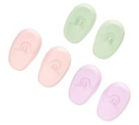 Abaodam 3 Pares de Protectores Auditivos, Diseño Fácil de Usar de Silicona para Teñir el Cabello y Resistente al Agua, para Lavar el Cabello Champú y Uso en Peluquería