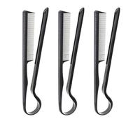 Abaodam 3 Peines de Peluquería en Forma de V de Plástico para Alisar y Peinar el Cabello, Kit de 3 Piezas para Uso Doméstico y Salón, Accesorios para Cuidado del Cabello