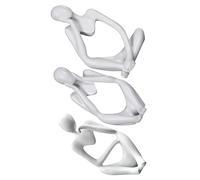 Abaodam 3 Piezas Adornos De Figuras Abstractas Estatua Del Pensador Conjunto De Estatuilla De Pensador Estatua De Escritorio Escultura Abstracta Familiar Oficina Resina Florero