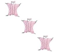 Abaodam 3 Piezas baberos de bebé muñecos animales toalla bebe toallas bebe bebé artículos kit bebe toalla para apaciguar al bebé apaciguar toalla mono toalla relajante muñeca niño