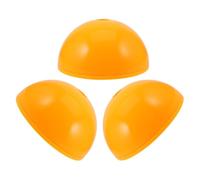 Abaodam 3 Piezas Base para Postes de Agilidad de Fútbol de Plástico Amarillo, Accesorio para Entrenamiento Deportivo al Aire Libre, Herramienta Versátil y Fácil de Almacenar