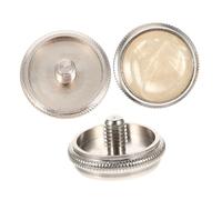 Abaodam 3 Piezas Cubierta del Botón para Trompeta Accesorios de Reparación Repuestos de Trompeta Botón de Repuesto Decoración de Botones Color Mellow