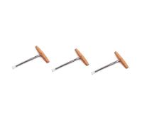 Abaodam 3 Piezas escariador de agujeros para pasadores de puente ferramentas carpinteiro tirador madera mango de madera accesorios de guitarra escariador de puente escariador de guitarra