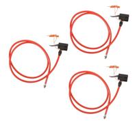 Abaodam 3 Piezas Manguera Inflador de Bicicleta Reusable con Cabezal de Metal Accesorios de Inflación para Neumáticos Diseño Duradero y Instalación Compatible con Válvulas Standard