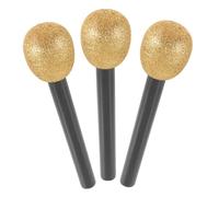 Abaodam 3 Piezas Micrófono De Juguete De Espuma Polvo De Micrófonos Falsos para Accesorios para Fiestas y Actuaciones Casa