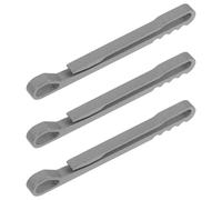 Abaodam 3 Piezas Mosquetones de Aleación de Titanio con Clip de Resorte Llavero para Montaña y Senderismo Resistente la Corrosión y Antideslizante para Uso Exterior