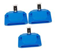 Abaodam 3 Piezas pandereta instrumentos musicales instrumento musical percusion instrumentos chime ring juguetes musicales drum set cencerro de cencerro para el plastico Blue