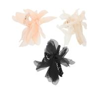 Abaodam 3 Piezas Pinzas Pelo Mujer Malla Transpirable y Clip de Garra en Forma de Tiburón, Accesorio Versátil y Elegante para Uso Diario y Reuniones Sociales