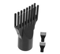 Abaodam 3 Piezas Soplador De Agua para Mascotas Peine Enderezar Cabello Boquilla Peine para Secador De Pelo Peine Moldeador Secador De Pelo Boquillas De Secadora Black Abs