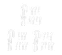 Abaodam 3 Series Gancho Giratorio Ciego Varita para Persianas Verticales Herrajes para Persianas Extensión De Varita Ciega Persianas Inalámbricas Transparent El Plastico 8 Piezas*3